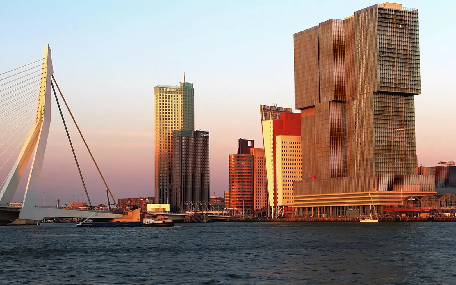Rotterdam, skyline and port city