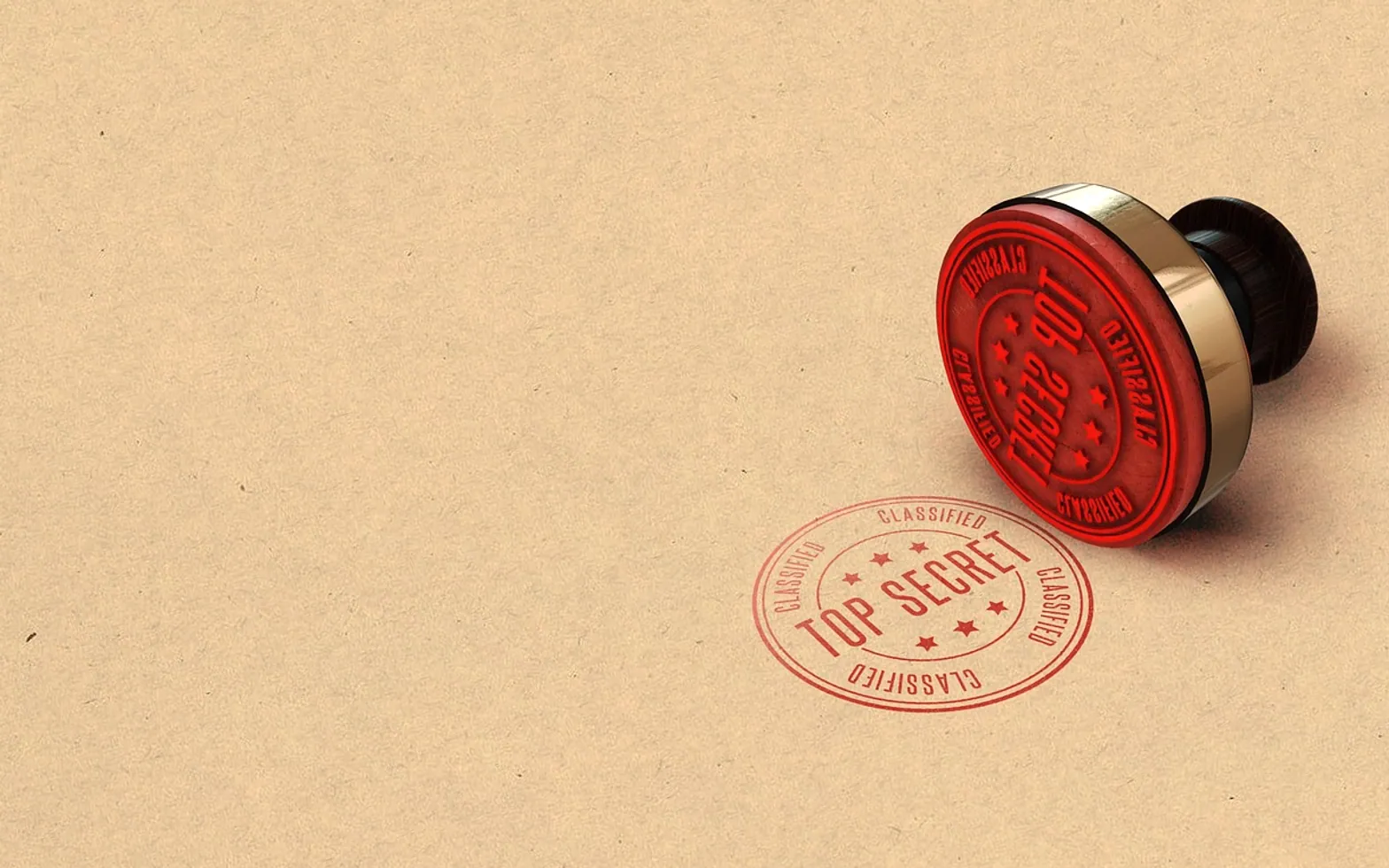 Secret, top and stamp